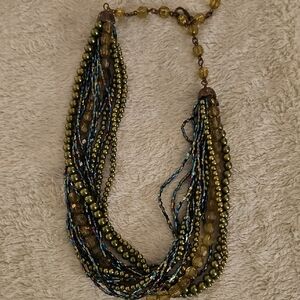 Multicolor Beaded Necklace.  LOW $4.99 SHIPPING.
